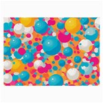 Circles Art Seamless Repeat Bright Colors Colorful Large Glasses Cloth (2 Sides)