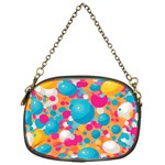 Circles Art Seamless Repeat Bright Colors Colorful Chain Purse (One Side)