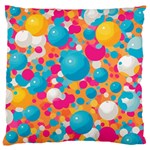 Circles Art Seamless Repeat Bright Colors Colorful Large Cushion Case (One Side)