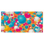 Circles Art Seamless Repeat Bright Colors Colorful Banner and Sign 6  x 3 