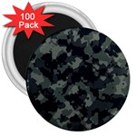 Camouflage, Pattern, Abstract, Background, Texture, Army 3  Magnets (100 pack)