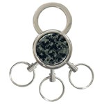 Camouflage, Pattern, Abstract, Background, Texture, Army 3-Ring Key Chain
