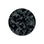 Camouflage, Pattern, Abstract, Background, Texture, Army Rubber Coaster (Round)