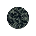 Camouflage, Pattern, Abstract, Background, Texture, Army Magnet 3  (Round)