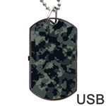 Camouflage, Pattern, Abstract, Background, Texture, Army Dog Tag USB Flash (One Side)
