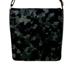 Camouflage, Pattern, Abstract, Background, Texture, Army Flap Closure Messenger Bag (L)