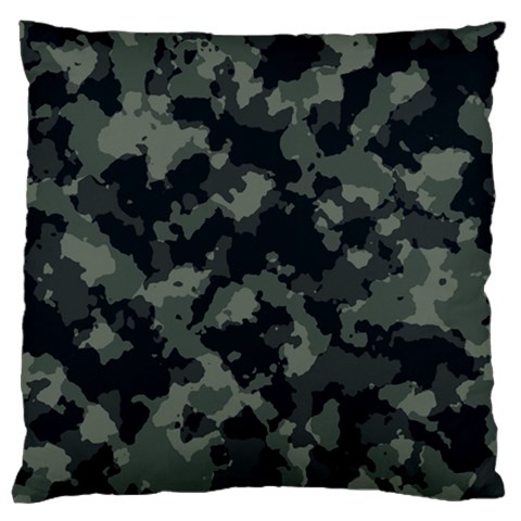Camouflage, Pattern, Abstract, Background, Texture, Army Large Premium Plush Fleece Cushion Case (One Side) from ZippyPress Front