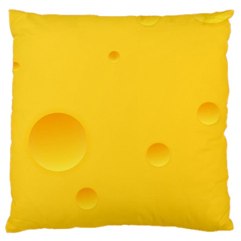 Cheese Texture, Yellow Backgronds, Food Textures, Slices Of Cheese Large Premium Plush Fleece Cushion Case (One Side) from ZippyPress Front