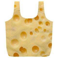 Cheese Texture, Yellow Cheese Background Full Print Recycle Bag (XXL) from ZippyPress Back