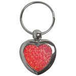 Chinese Hieroglyphs Patterns, Chinese Ornaments, Red Chinese Key Chain (Heart)