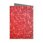Chinese Hieroglyphs Patterns, Chinese Ornaments, Red Chinese Mini Greeting Cards (Pkg of 8)