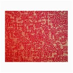 Chinese Hieroglyphs Patterns, Chinese Ornaments, Red Chinese Small Glasses Cloth (2 Sides)