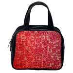 Chinese Hieroglyphs Patterns, Chinese Ornaments, Red Chinese Classic Handbag (One Side)