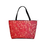 Chinese Hieroglyphs Patterns, Chinese Ornaments, Red Chinese Classic Shoulder Handbag
