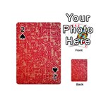 Chinese Hieroglyphs Patterns, Chinese Ornaments, Red Chinese Playing Cards 54 Designs (Mini)
