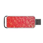 Chinese Hieroglyphs Patterns, Chinese Ornaments, Red Chinese Portable USB Flash (One Side)