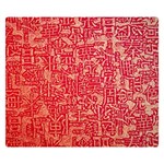 Chinese Hieroglyphs Patterns, Chinese Ornaments, Red Chinese Premium Plush Fleece Blanket (Small)