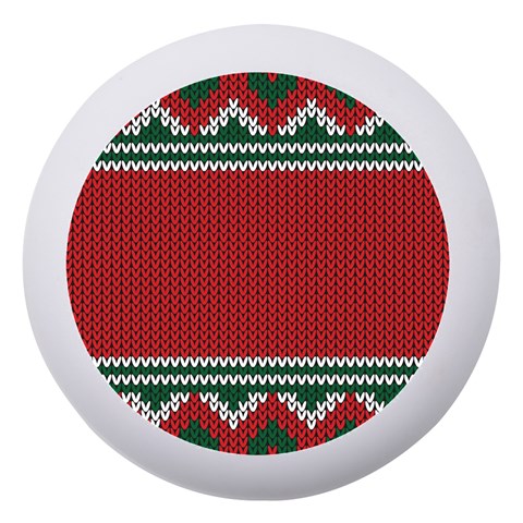 Christmas Pattern, Fabric Texture, Knitted Red Background Dento Box with Mirror from ZippyPress Front