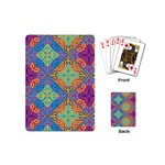 Colorful Floral Ornament, Floral Patterns Playing Cards Single Design (Mini)