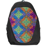 Colorful Floral Ornament, Floral Patterns Backpack Bag