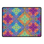 Colorful Floral Ornament, Floral Patterns Two Sides Fleece Blanket (Small)