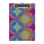 Colorful Floral Ornament, Floral Patterns A5 Acrylic Clipboard