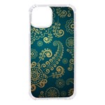 European Pattern, Blue, Desenho, Retro, Style iPhone 14 TPU UV Print Case