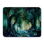 Trees Forest Mystical Forest Background Landscape Nature Small Mousepad