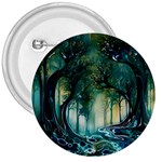 Trees Forest Mystical Forest Background Landscape Nature 3  Buttons