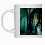 Trees Forest Mystical Forest Background Landscape Nature White Mug