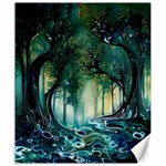 Trees Forest Mystical Forest Background Landscape Nature Canvas 20  x 24 