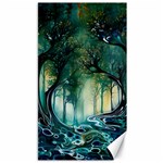 Trees Forest Mystical Forest Background Landscape Nature Canvas 40  x 72 