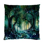 Trees Forest Mystical Forest Background Landscape Nature Standard Cushion Case (Two Sides)