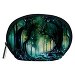 Trees Forest Mystical Forest Background Landscape Nature Accessory Pouch (Medium)