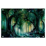 Trees Forest Mystical Forest Background Landscape Nature Banner and Sign 6  x 4 