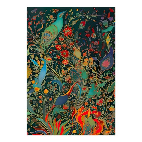 Flowers Trees Forest Mystical Forest Nature Background Landscape Large Tapestry from ZippyPress Front