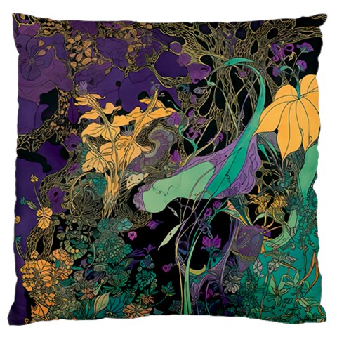 Flowers Trees Forest Mystical Forest Nature Standard Premium Plush Fleece Cushion Case (Two Sides) from ZippyPress Front