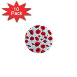 Poppies Flowers Red Seamless Pattern 1  Mini Magnet (10 pack) 