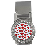 Poppies Flowers Red Seamless Pattern Money Clips (CZ) 