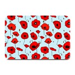 Poppies Flowers Red Seamless Pattern Plate Mats