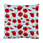 Poppies Flowers Red Seamless Pattern Standard Cushion Case (One Side)