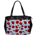 Poppies Flowers Red Seamless Pattern Oversize Office Handbag