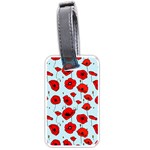 Poppies Flowers Red Seamless Pattern Luggage Tag (one side)