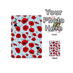 Poppies Flowers Red Seamless Pattern Playing Cards 54 Designs (Mini)