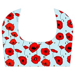 Poppies Flowers Red Seamless Pattern Kids  Midi Sailor Dress from ZippyPress Collar