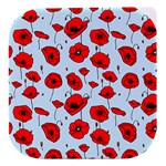 Poppies Flowers Red Seamless Pattern Stacked food storage container