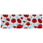 Poppies Flowers Red Seamless Pattern Banner and Sign 12  x 4 