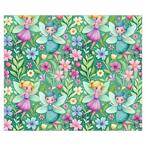 Fairies Fantasy Background Wallpaper Design Flowers Nature Colorful Medium Tote Bag from ZippyPress Front