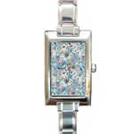 Floral Background Wallpaper Flowers Bouquet Leaves Herbarium Seamless Flora Bloom Rectangle Italian Charm Watch