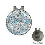 Floral Background Wallpaper Flowers Bouquet Leaves Herbarium Seamless Flora Bloom Hat Clips with Golf Markers